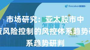 市场研究：亚太股市中配资风险控制的风控体系趋势研判