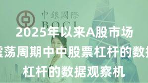 2025年以来A股市场在宽幅震荡周期中中股票杠杆的数据观察机
